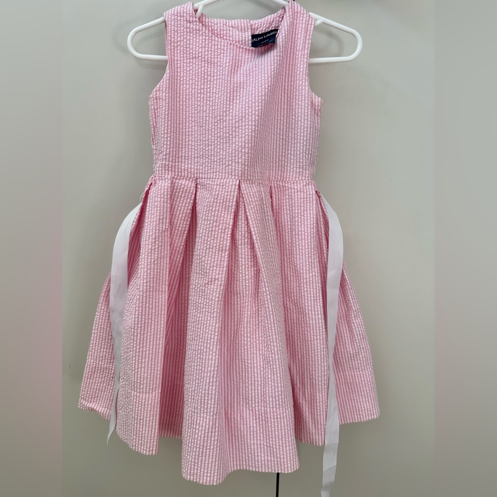 Ralph Lauren pink seersucker dress